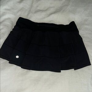 Lululemon Black Pace Rival Mid-Rise Skirt